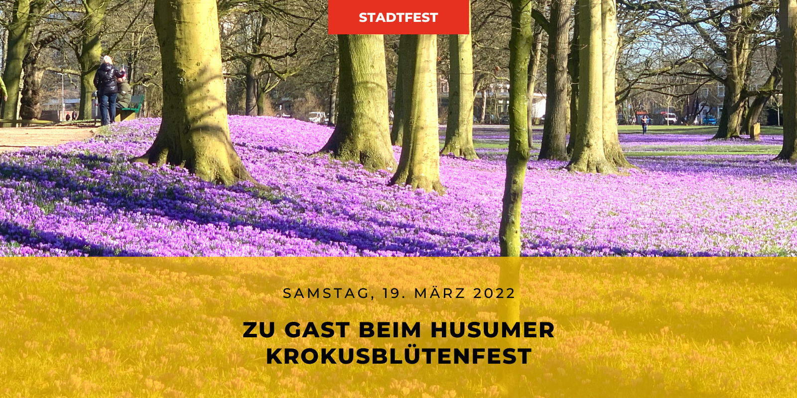 Eröffnung des Husumer Krokusblütenfests